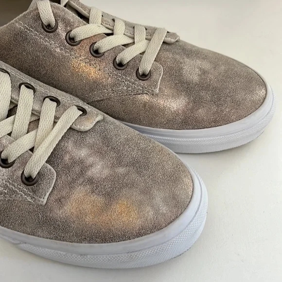 Vans Camden Stripe Metallic Galaxy Sparkle Fabric Sneakers Women’s Size 9.5 - Picture 4 of 13